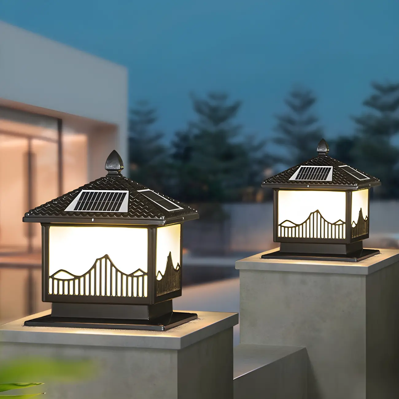 Vintage LED Solar Table Lamp with Color-Changing Design Image - 5 | homeyfad