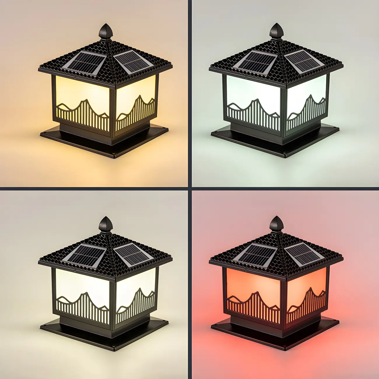 Vintage LED Solar Table Lamp with Color-Changing Design Image - 8 | homeyfad