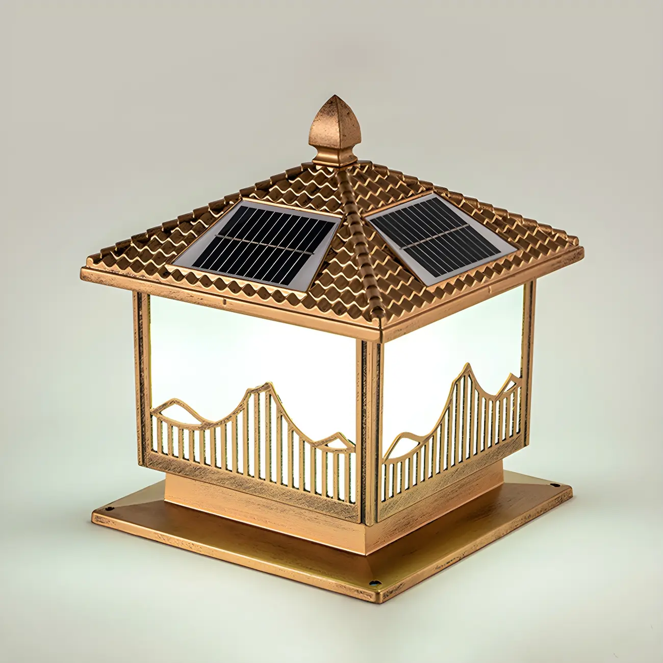 Vintage LED Solar Table Lamp with Color-Changing Design Image - 9 | homeyfad