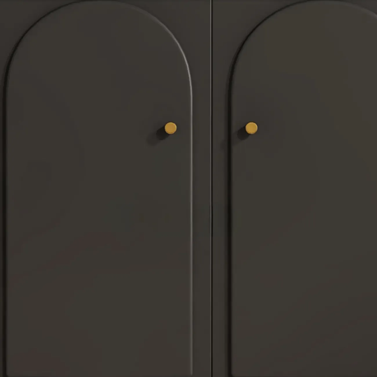 Stylish Black Wooden Combo Dresser with Drawers and Cabinet Image - 10