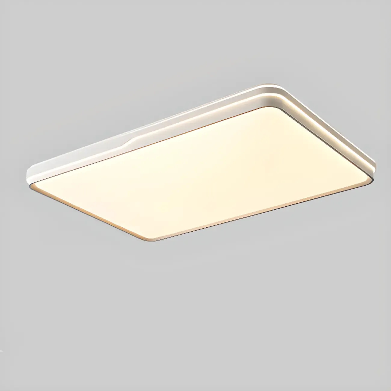 Dimmable LED Flush Ceiling Light for Living Room With Shade Image - 7