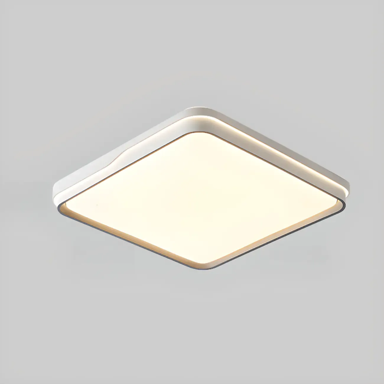 Dimmable LED Flush Ceiling Light for Living Room With Shade Image - 8