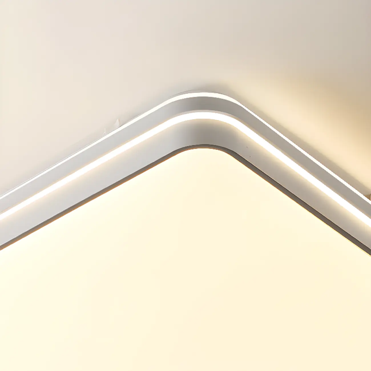 Dimmable LED Flush Ceiling Light for Living Room With Shade Image - 12 | homeyfad