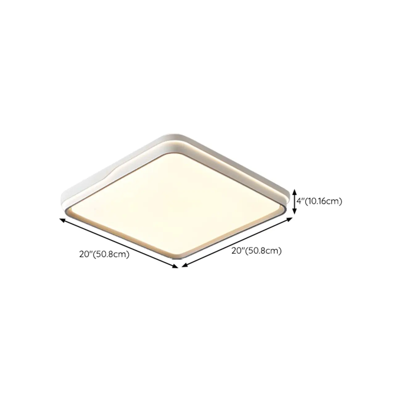 Dimmable LED Flush Ceiling Light for Living Room With Shade Image - 15 | homeyfad