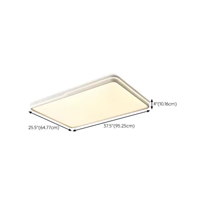 Dimmable LED Flush Ceiling Light for Living Room With Shade Image - 16