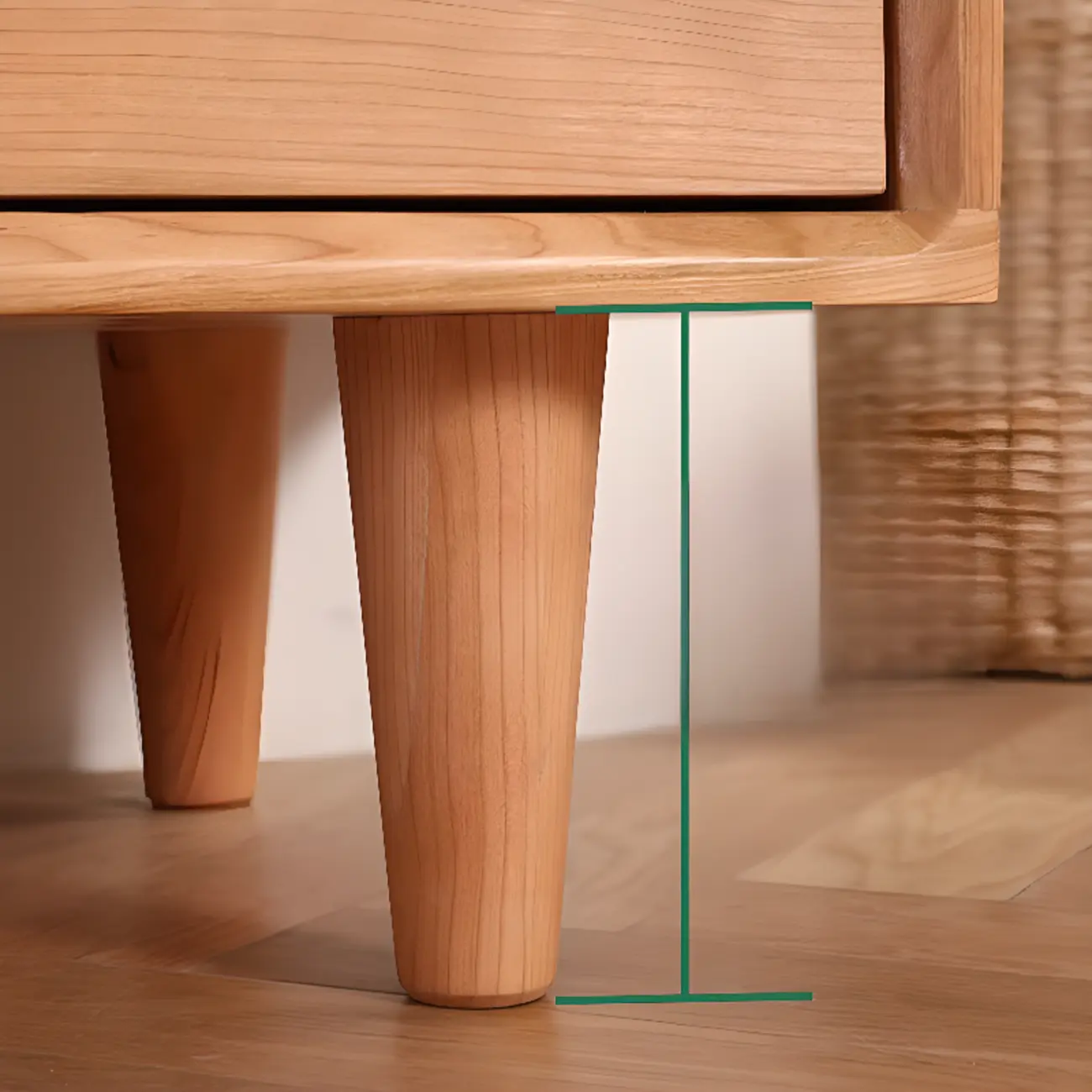 Traditional Natural Wooden Dresser Large Capacity for Bedroom Image - 13 | homeyfad