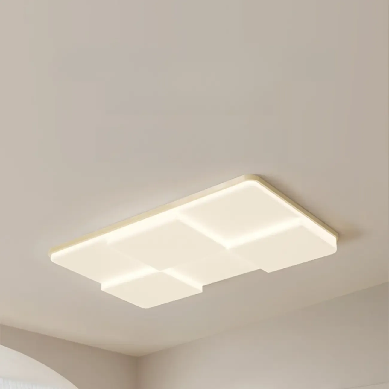 Acrylic LED Flush Mount Ceiling Light for Residential Use Image - 2