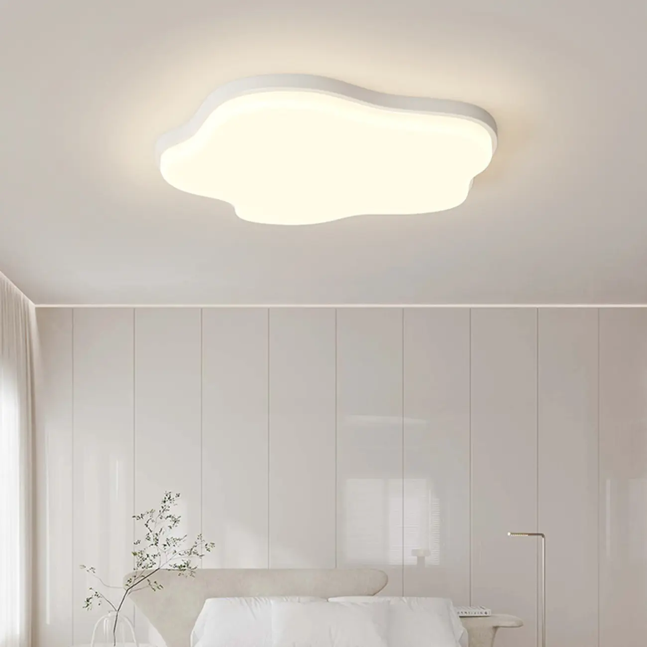 Acrylic LED Flush Mount Ceiling Light for Residential Use Image - 4 | homeyfad