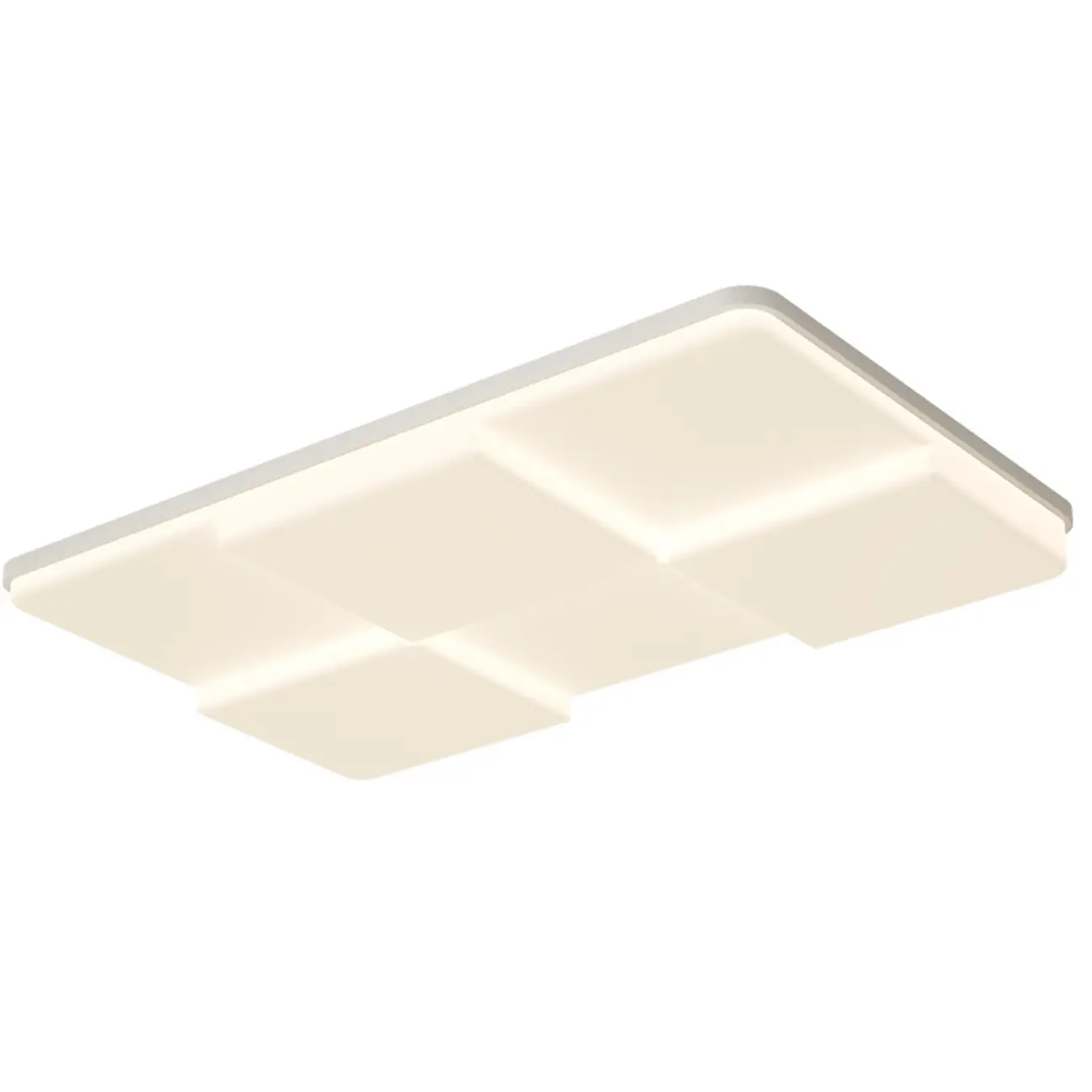 Acrylic LED Flush Mount Ceiling Light for Residential Use Image - 5 | homeyfad