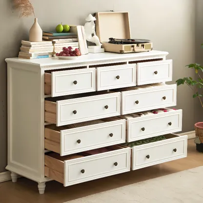 White Wood Traditional Dressers & Chests Image - 1
