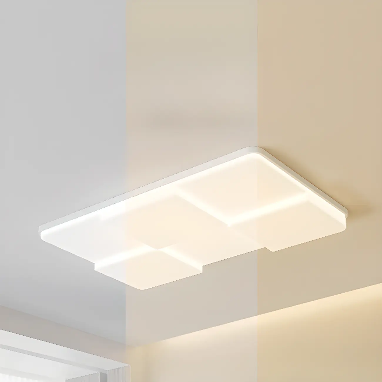 Acrylic LED Flush Mount Ceiling Light for Residential Use Image - 10 | homeyfad