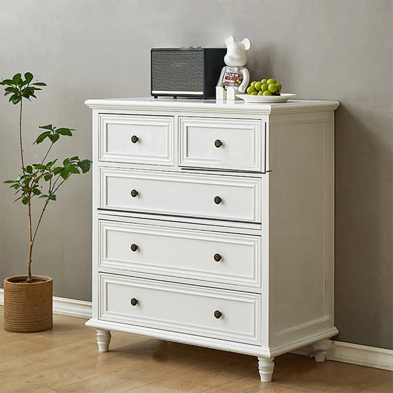 White Wood Traditional Dressers & Chests Image - 4 | homeyfad