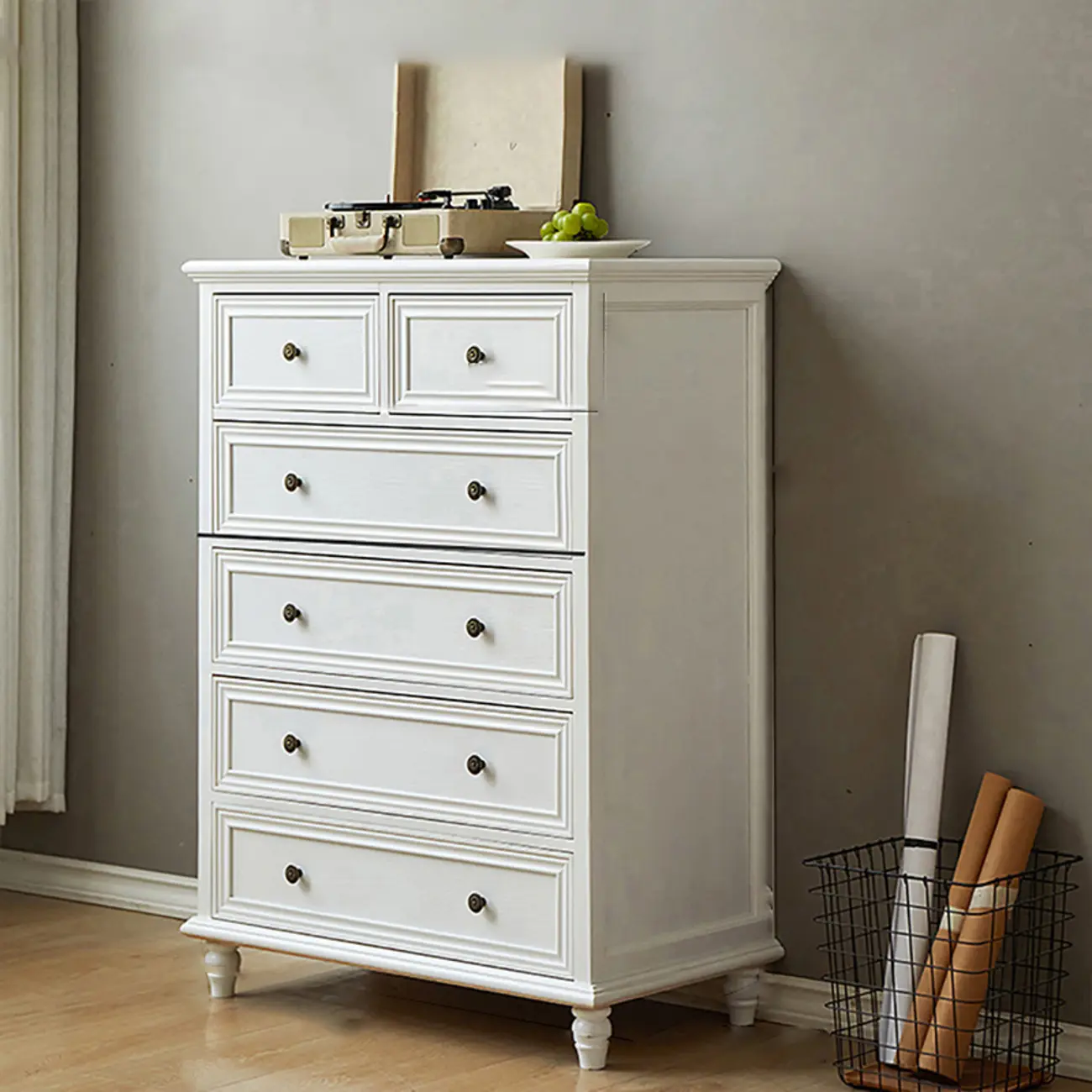 White Wood Traditional Dressers & Chests Image - 5 | homeyfad