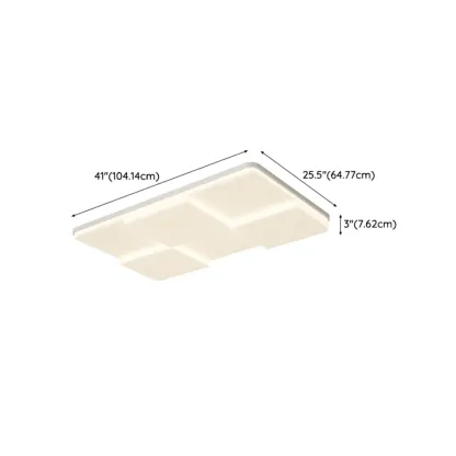 Acrylic LED Flush Mount Ceiling Light for Residential Use #size