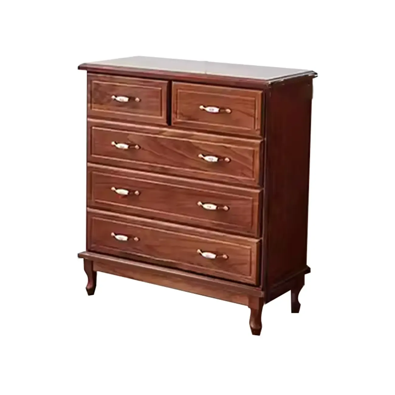Modern Solid Wood Double Dressers with 7-Drawers for Bedroom Image - 7