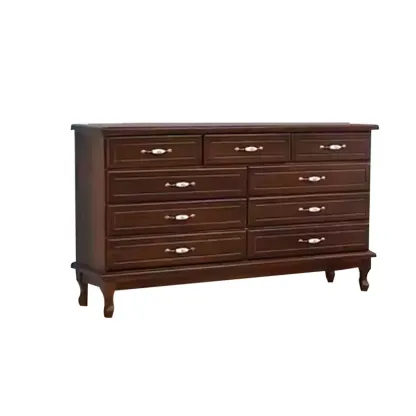 Modern Solid Wood Double Dressers with 7-Drawers for Bedroom Image - 15