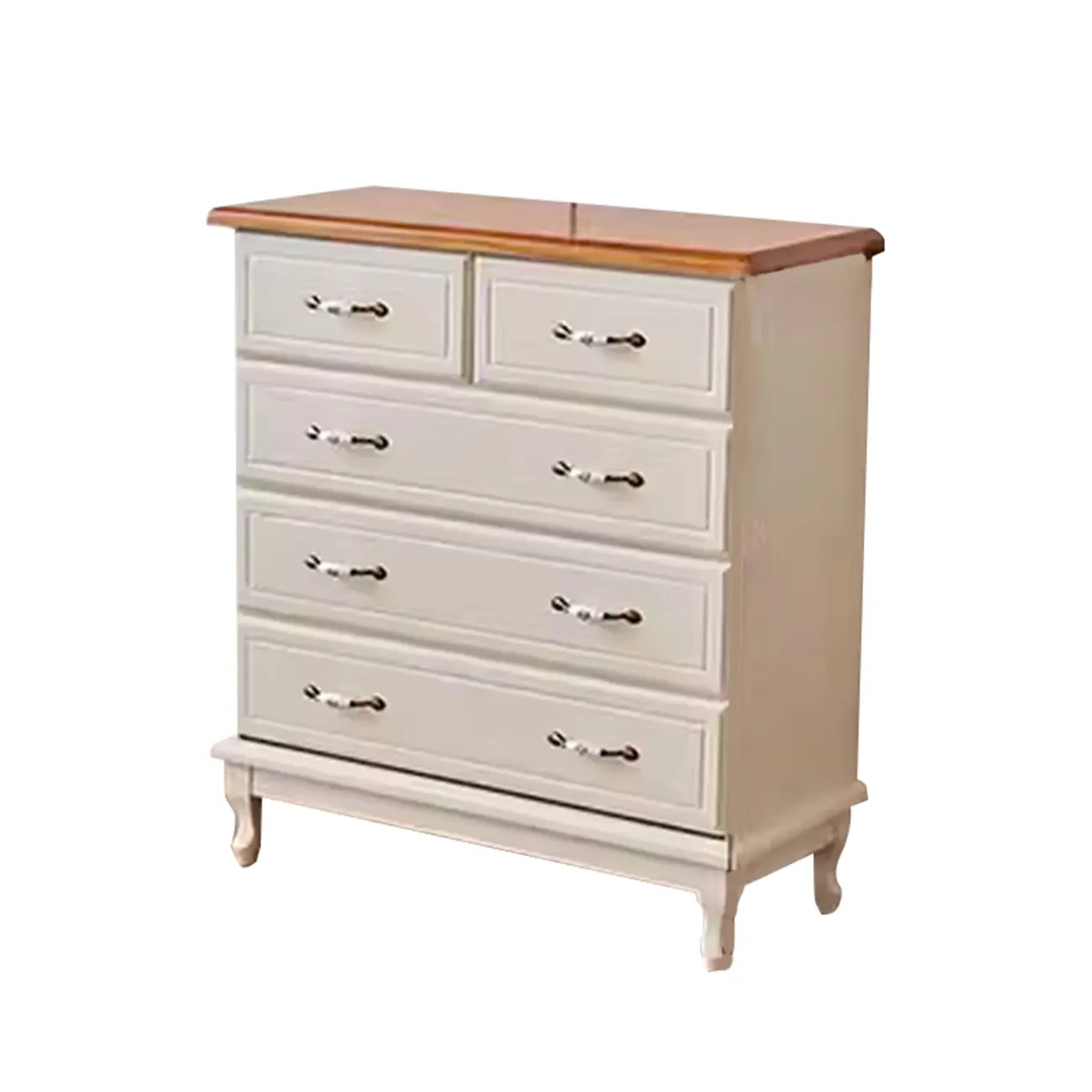Modern Solid Wood Double Dressers with 7-Drawers for Bedroom Image - 16 | homeyfad