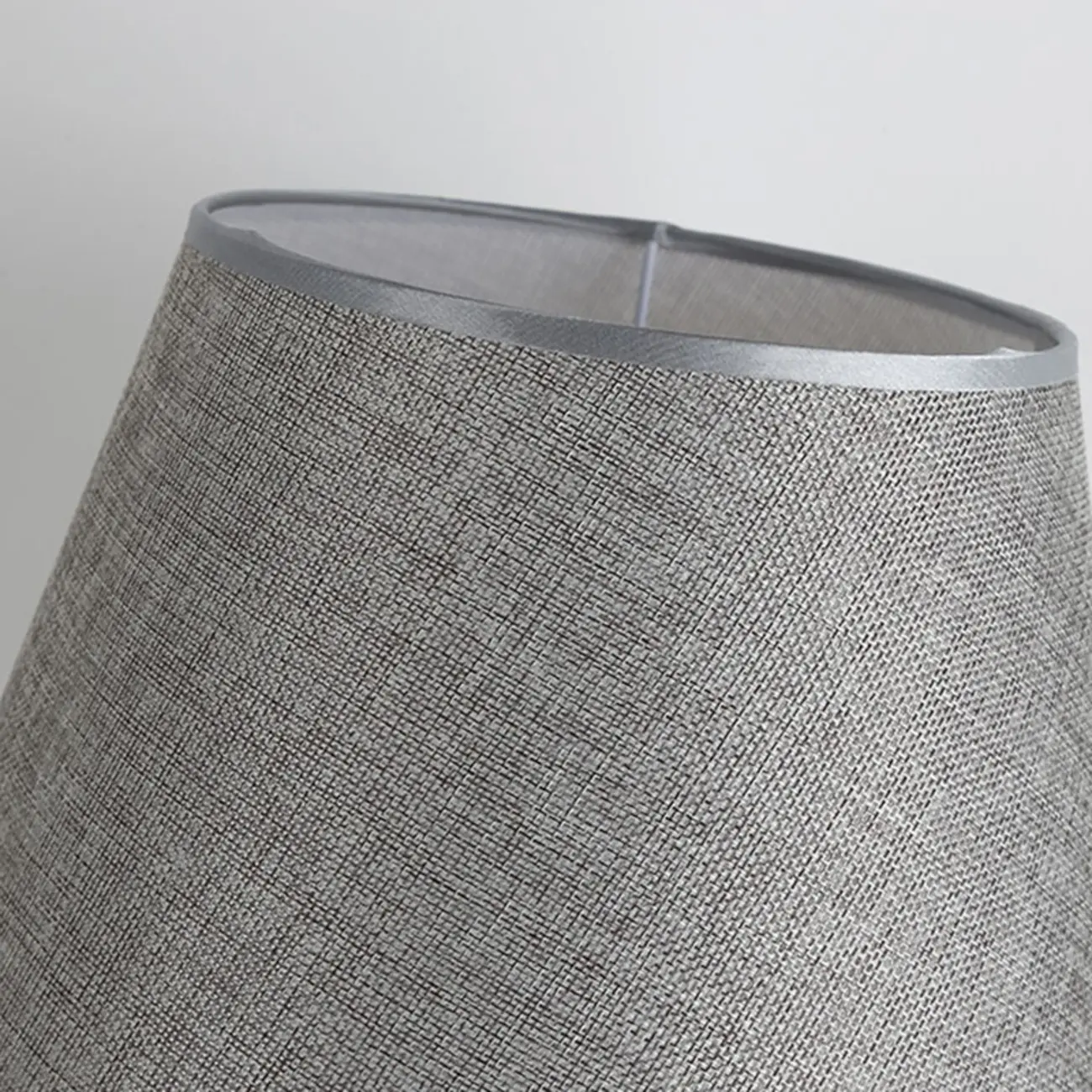 Modern Grey Geometric Table Lamp for Living Room Image - 6 | homeyfad