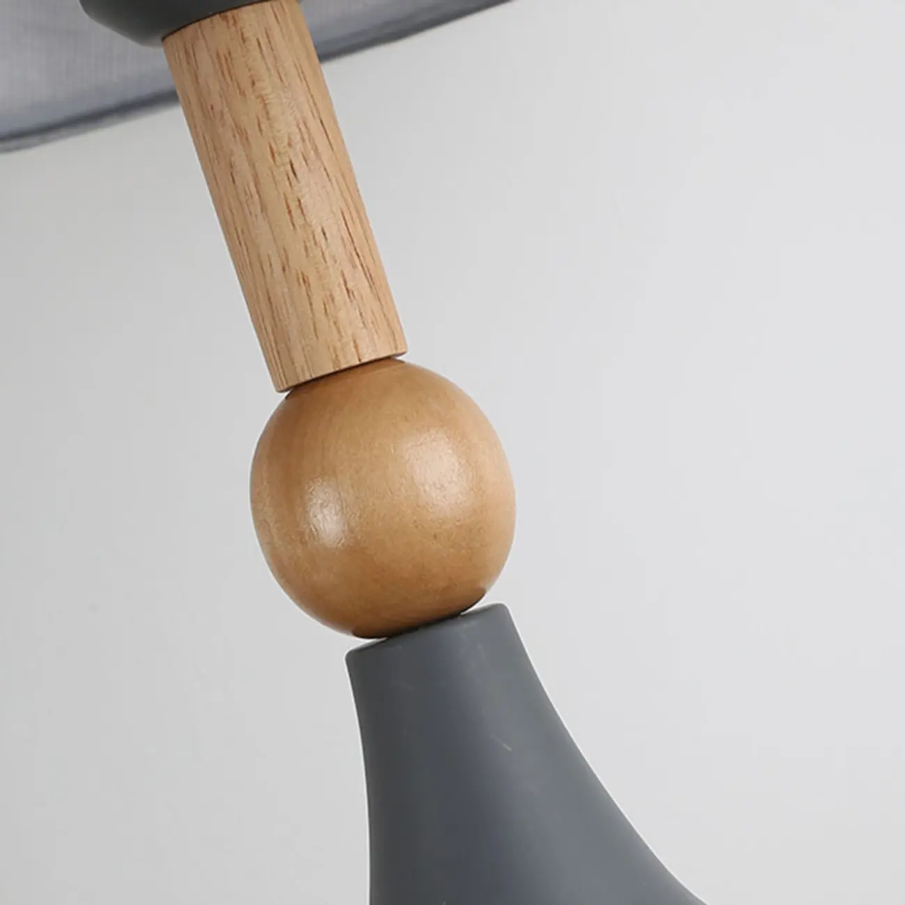 Modern Grey Geometric Table Lamp for Living Room Image - 7 | homeyfad