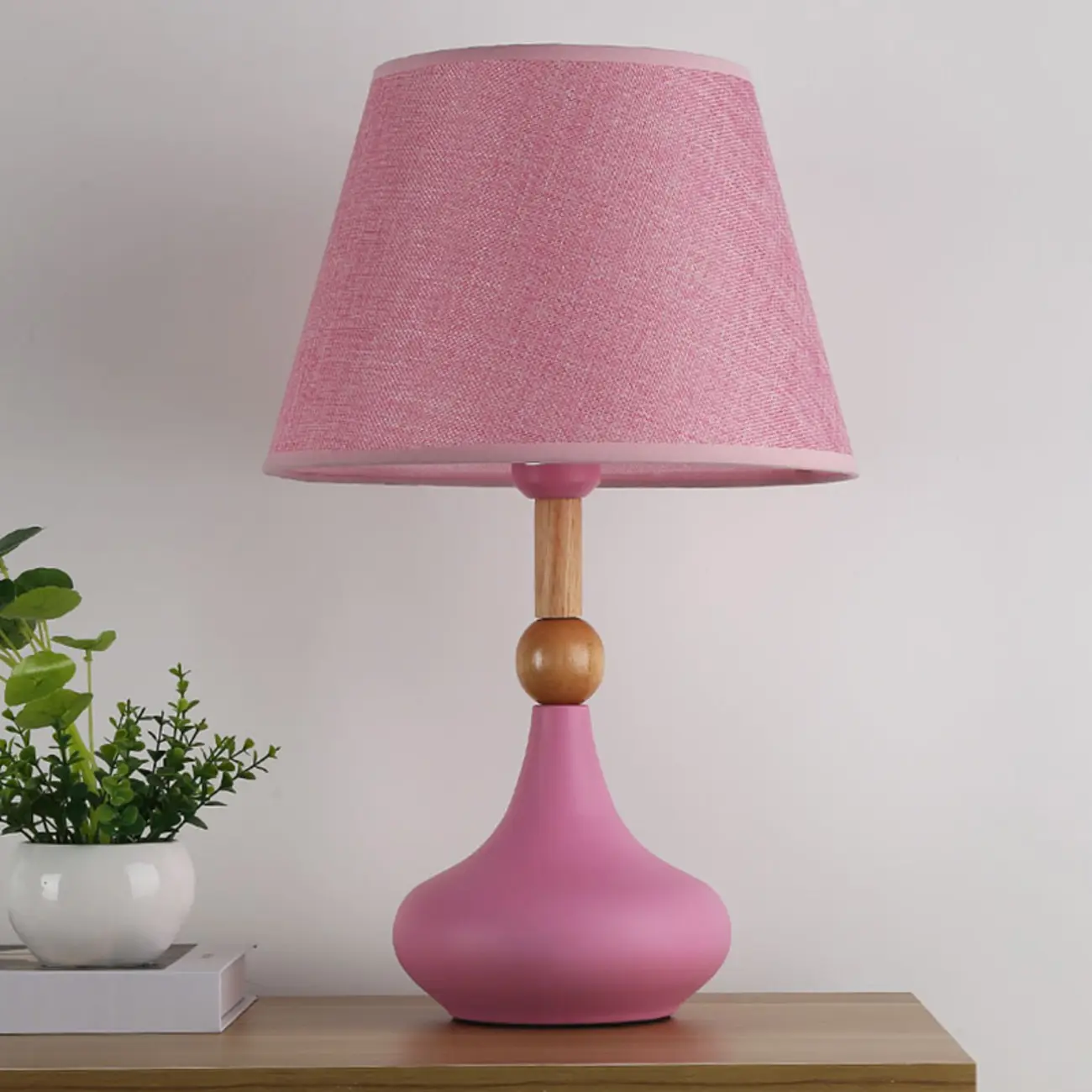 Modern Grey Geometric Table Lamp for Living Room Image - 9 | homeyfad