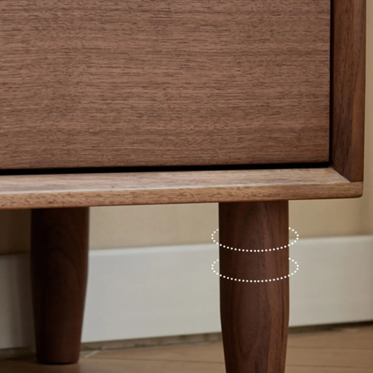  Modern Vertical Natural Wooden Chest with 5-Drawers for Bedroom Image - 10 | homeyfad