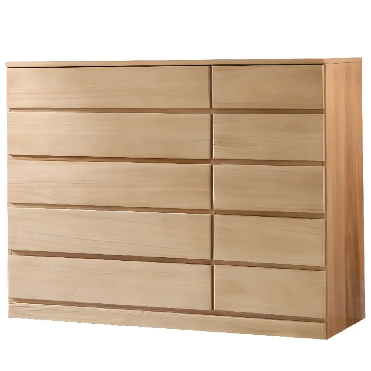 Classic Brown Wooden Dressers with 7-Drawers Image - 10