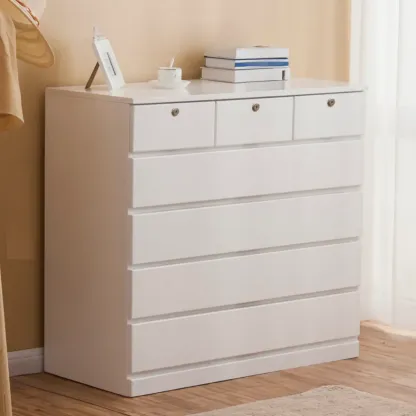 Classic Brown Wooden Dressers with 7-Drawers Image - 16