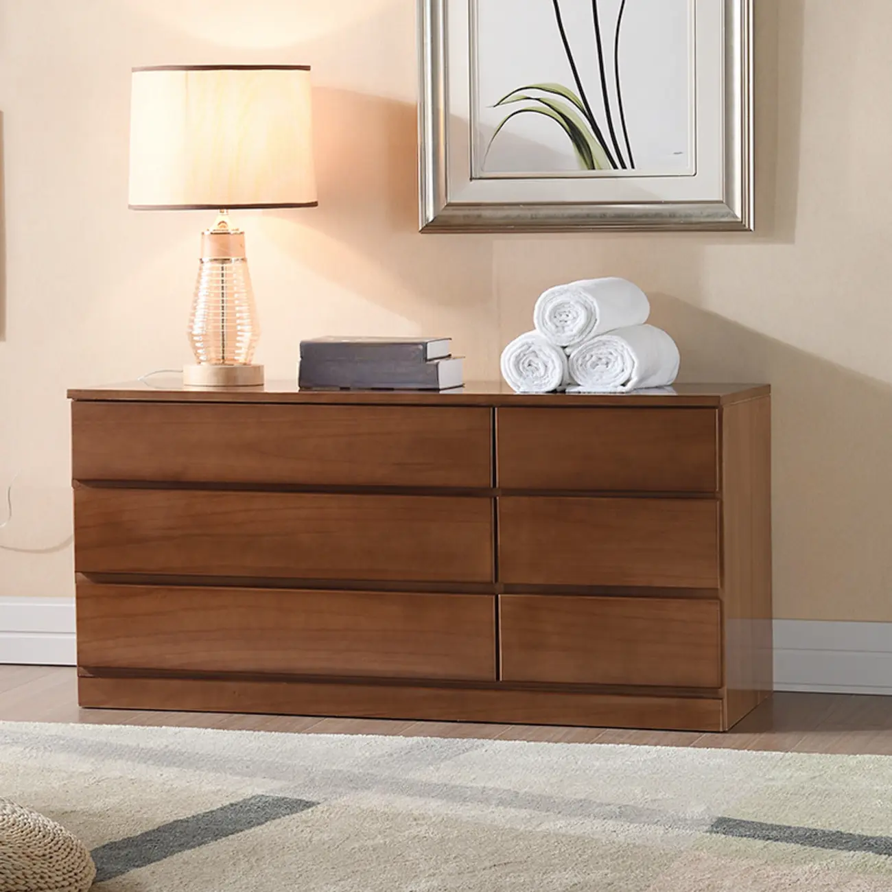 Classic Brown Wooden Dressers with 7-Drawers Image - 21 | homeyfad