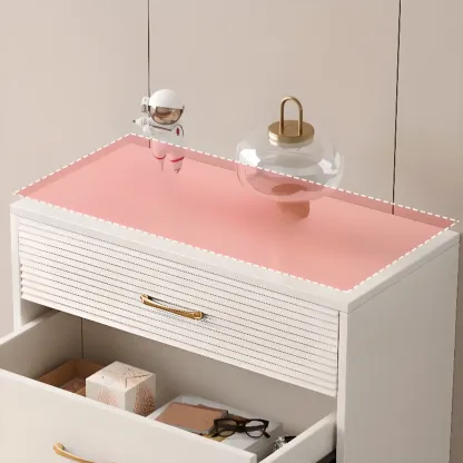 Glam White Lumber Horizontal/Vertical Double Dresser with 8 Drawers/6 Drawers/5 Drawers Sleeping Room Image - 8