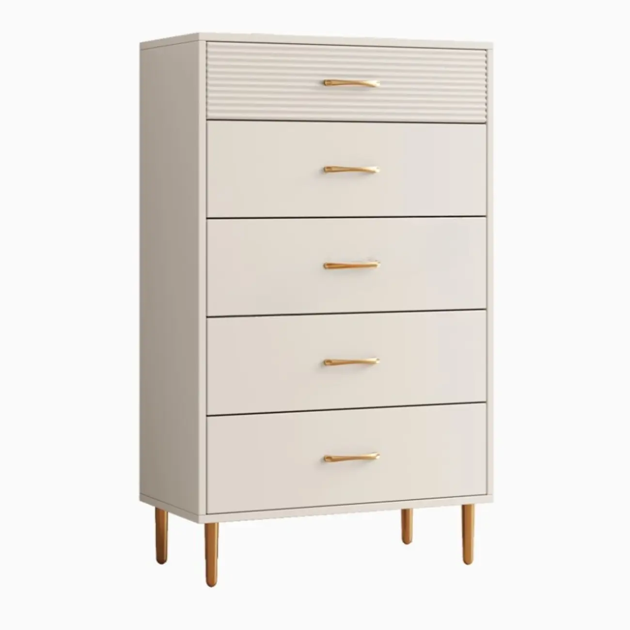 Glam White Lumber Horizontal/Vertical Double Dresser with 8 Drawers/6 Drawers/5 Drawers Sleeping Room Image - 10 | homeyfad