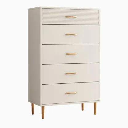 Glam White Lumber Horizontal/Vertical Double Dresser with 8 Drawers/6 Drawers/5 Drawers Sleeping Room Image - 10