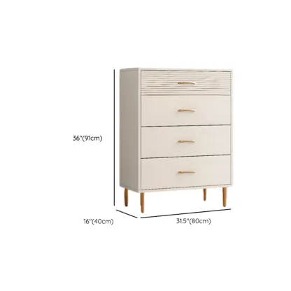 Glam White Lumber Horizontal/Vertical Double Dresser with 8 Drawers/6 Drawers/5 Drawers Sleeping Room Image - 16