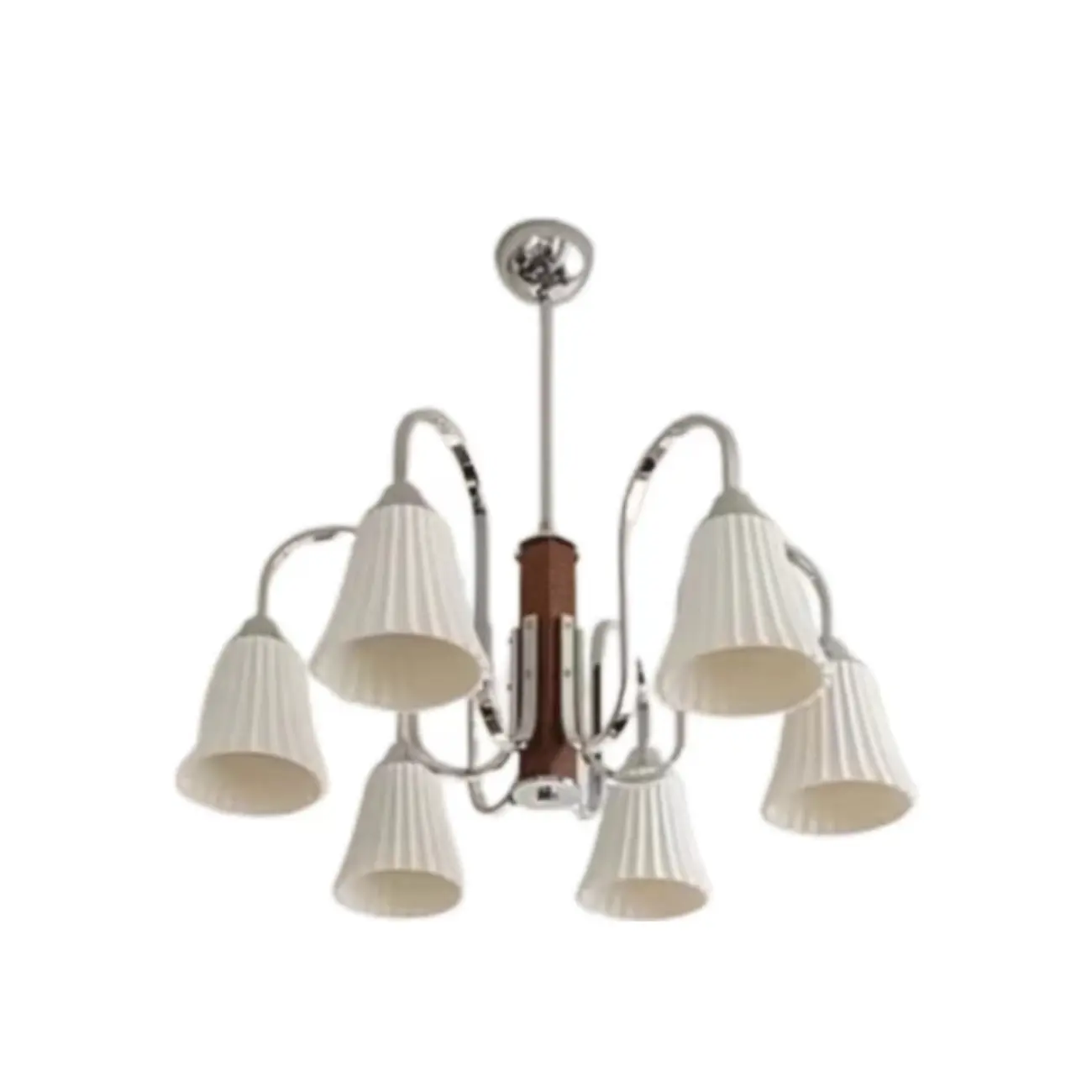 Modern Geometric Ceramic Multi-Light Chandelier Image - 7 | homeyfad