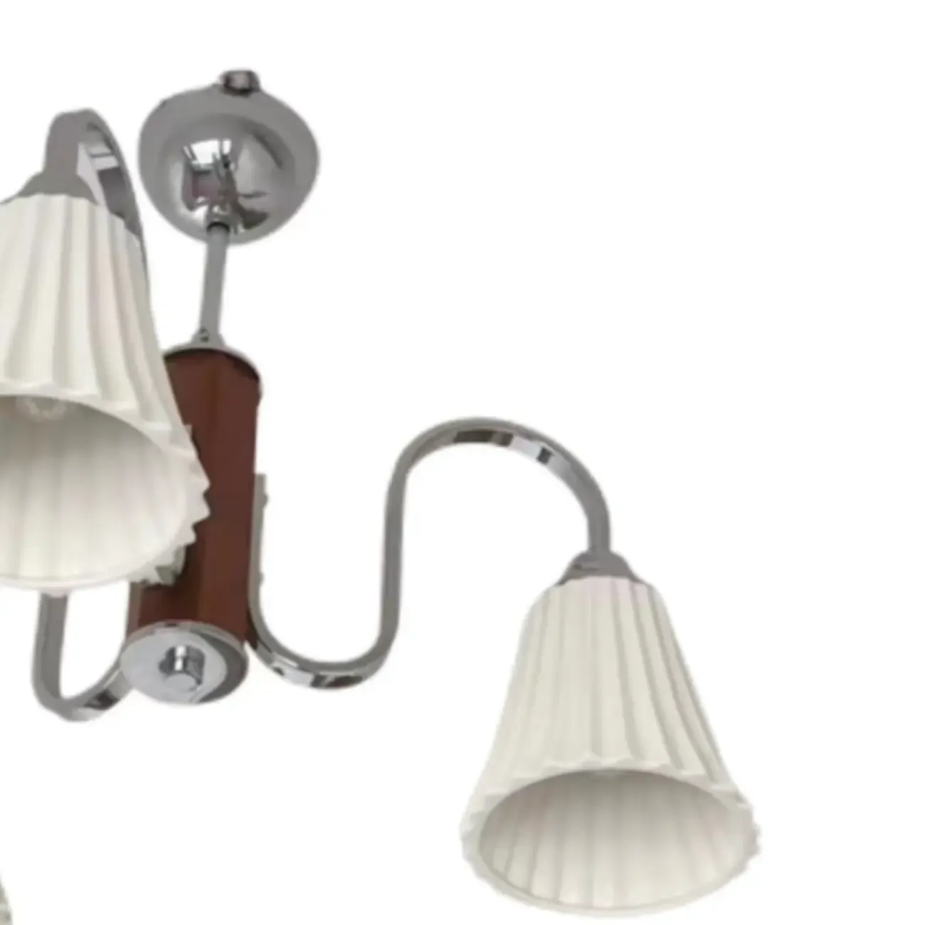 Modern Geometric Ceramic Multi-Light Chandelier Image - 8
