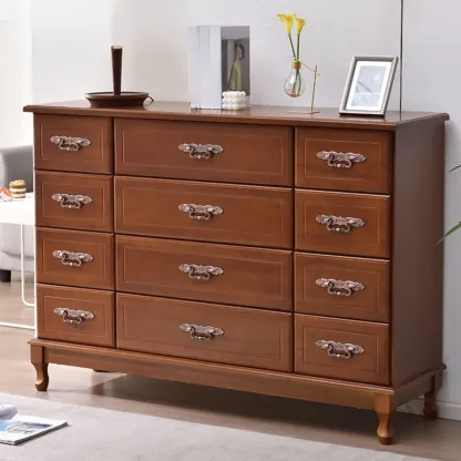 Traditional Solid Wood Chests with 7-Drawers for Living Room Image - 21