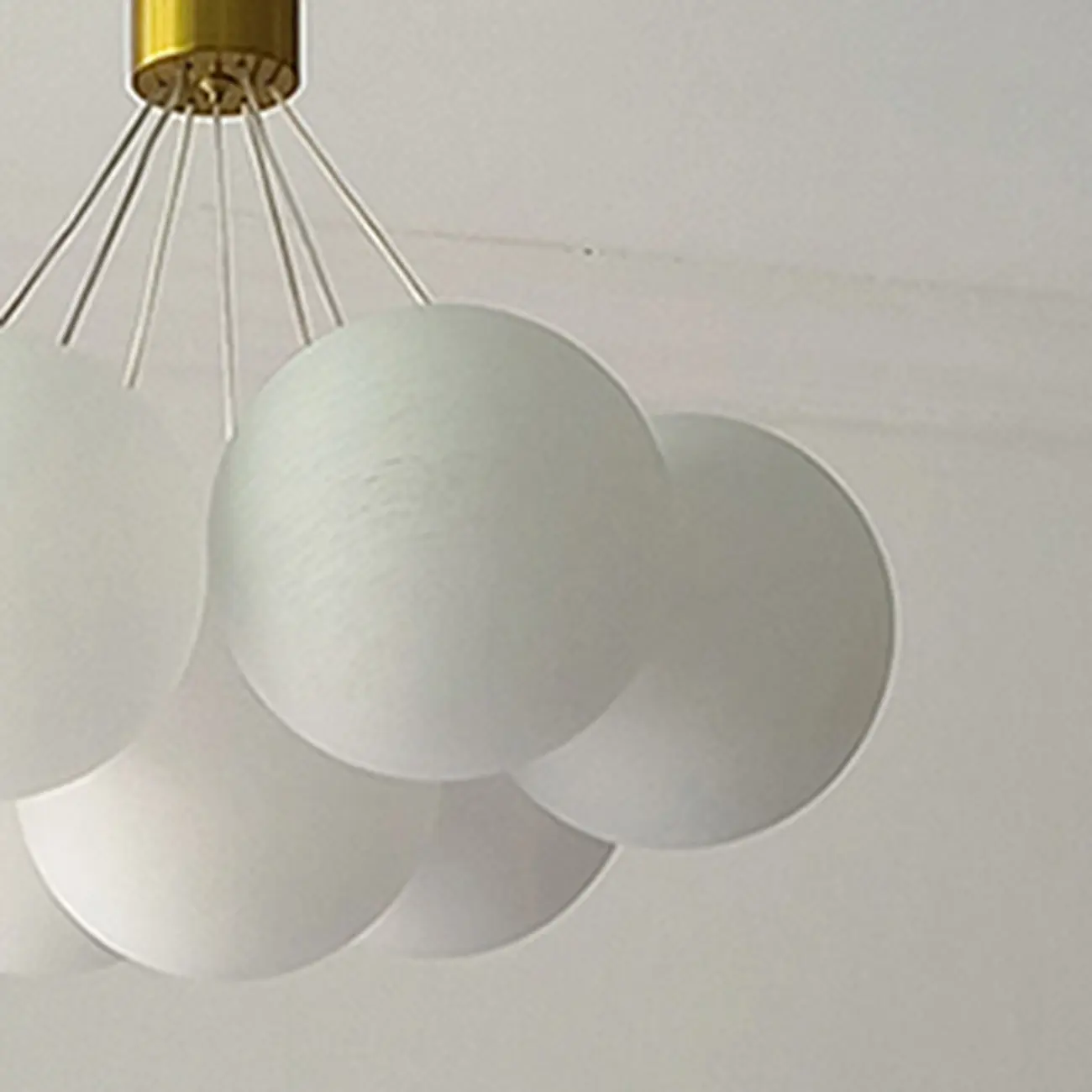 White Matte Glass Shade Multi Globe Light Chandelier  Image - 11 | homeyfad