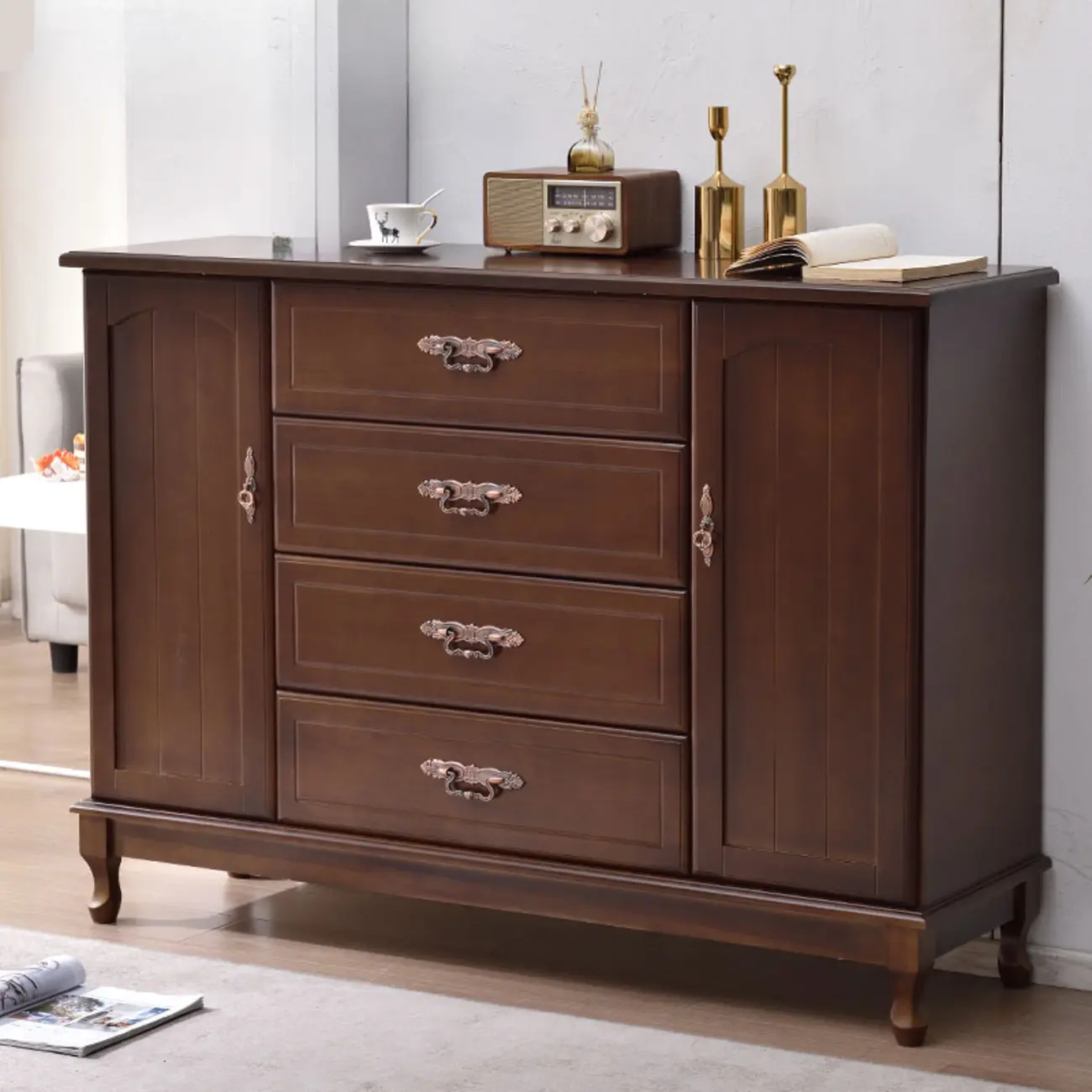 Traditional Solid Wood Chests with 7-Drawers for Living Room Image - 28 | homeyfad