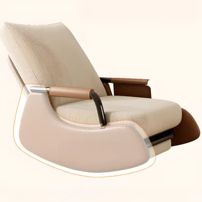 Ergonomic Recliner Chair with Adjustable Backrest for Living Room Image - 3