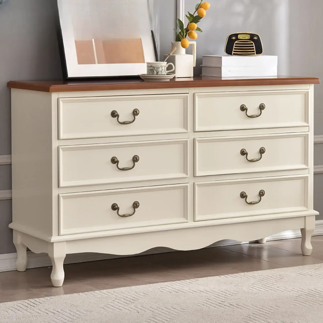 Traditional Solid Wood Chests with 7-Drawers for Living Room Image - 37
