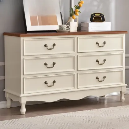 Traditional Solid Wood Chests with 7-Drawers for Living Room Image - 37
