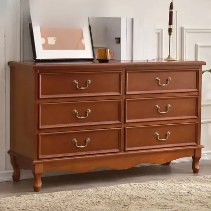Traditional Solid Wood Chests with 7-Drawers for Living Room Image - 39