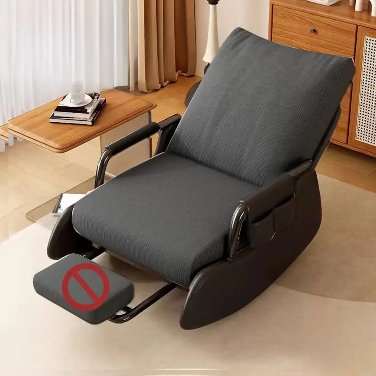 Ergonomic Recliner Chair with Adjustable Backrest for Living Room Image - 6