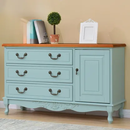 Traditional Solid Wood Chests with 7-Drawers for Living Room Image - 40