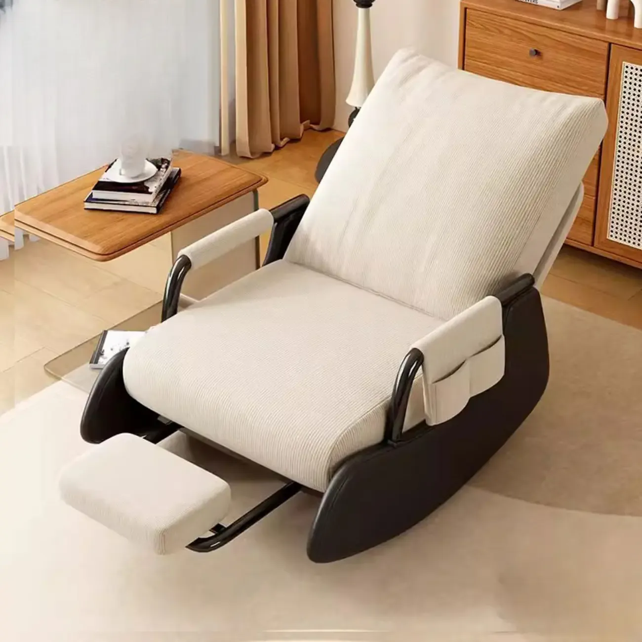 Ergonomic Recliner Chair with Adjustable Backrest for Living Room Image - 7