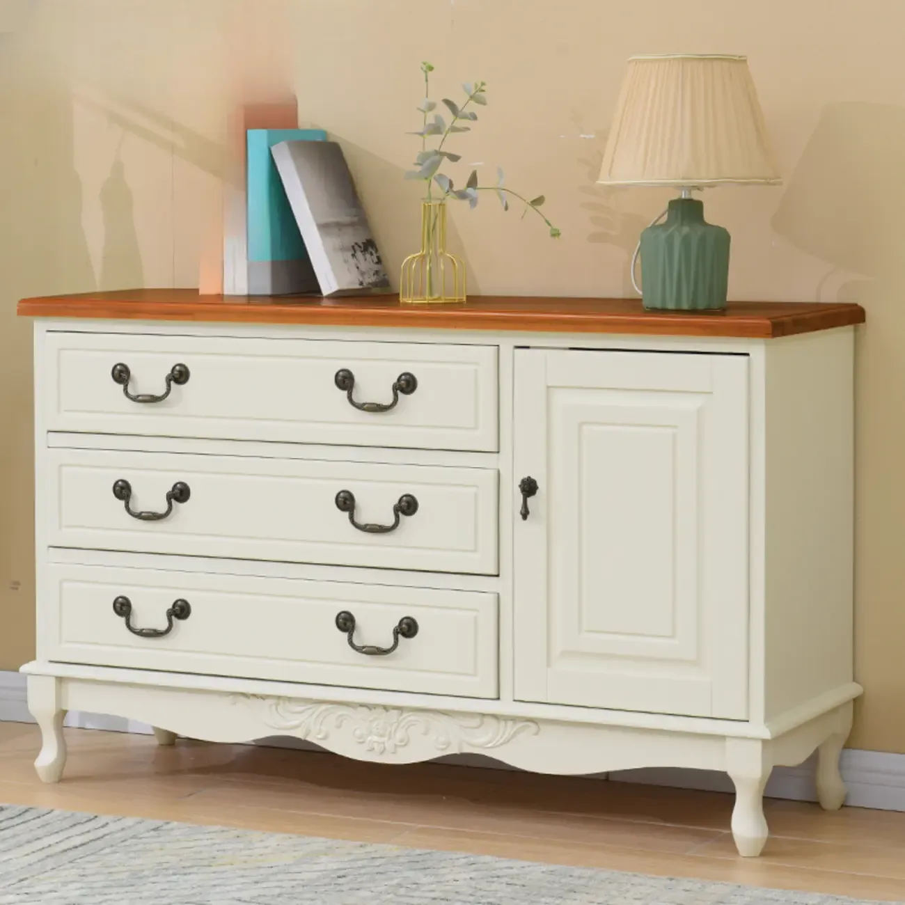Traditional Solid Wood Chests with 7-Drawers for Living Room Image - 41