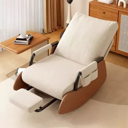 Ergonomic Recliner Chair with Adjustable Backrest for Living Room Image - 9
