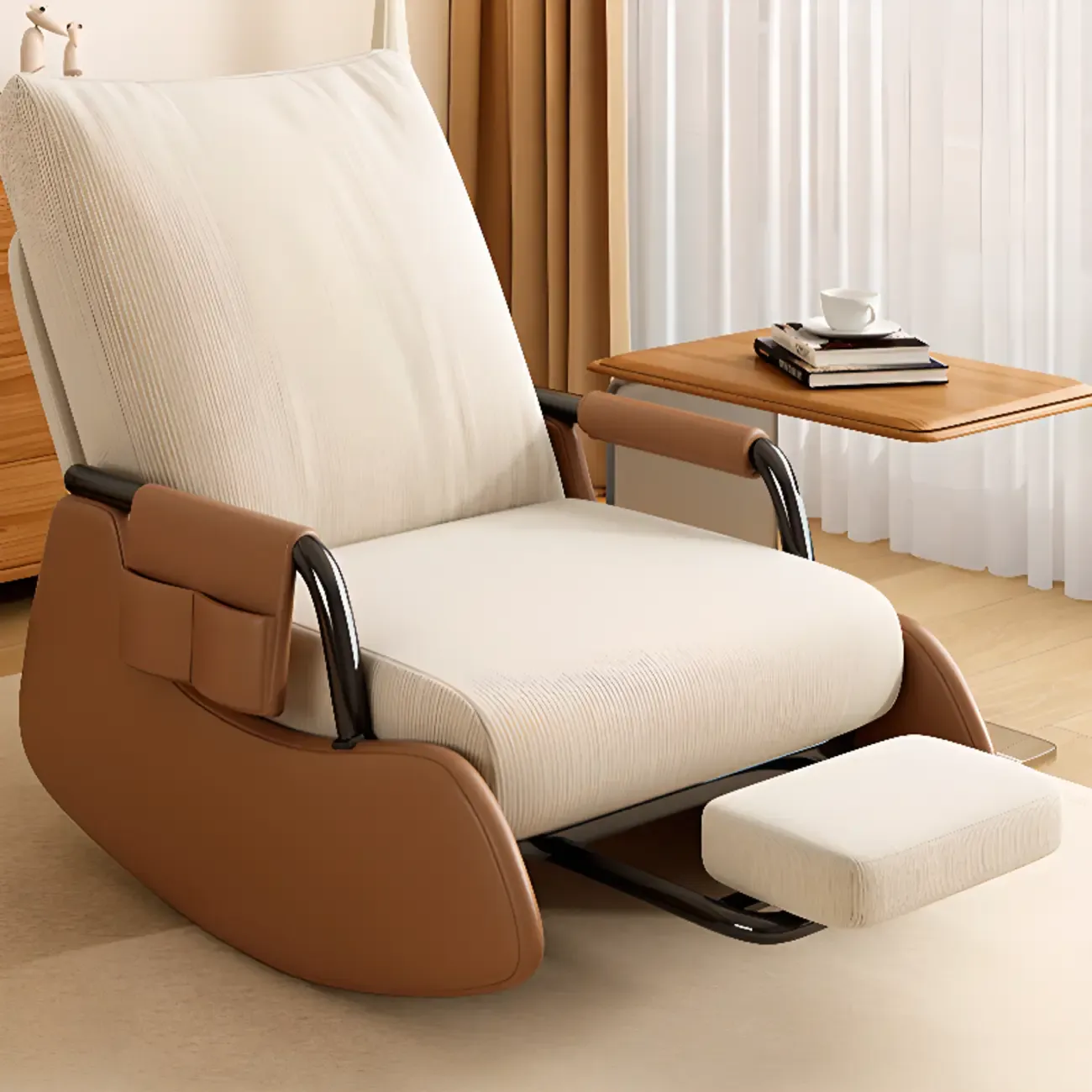 Ergonomic Recliner Chair with Adjustable Backrest for Living Room Image - 11