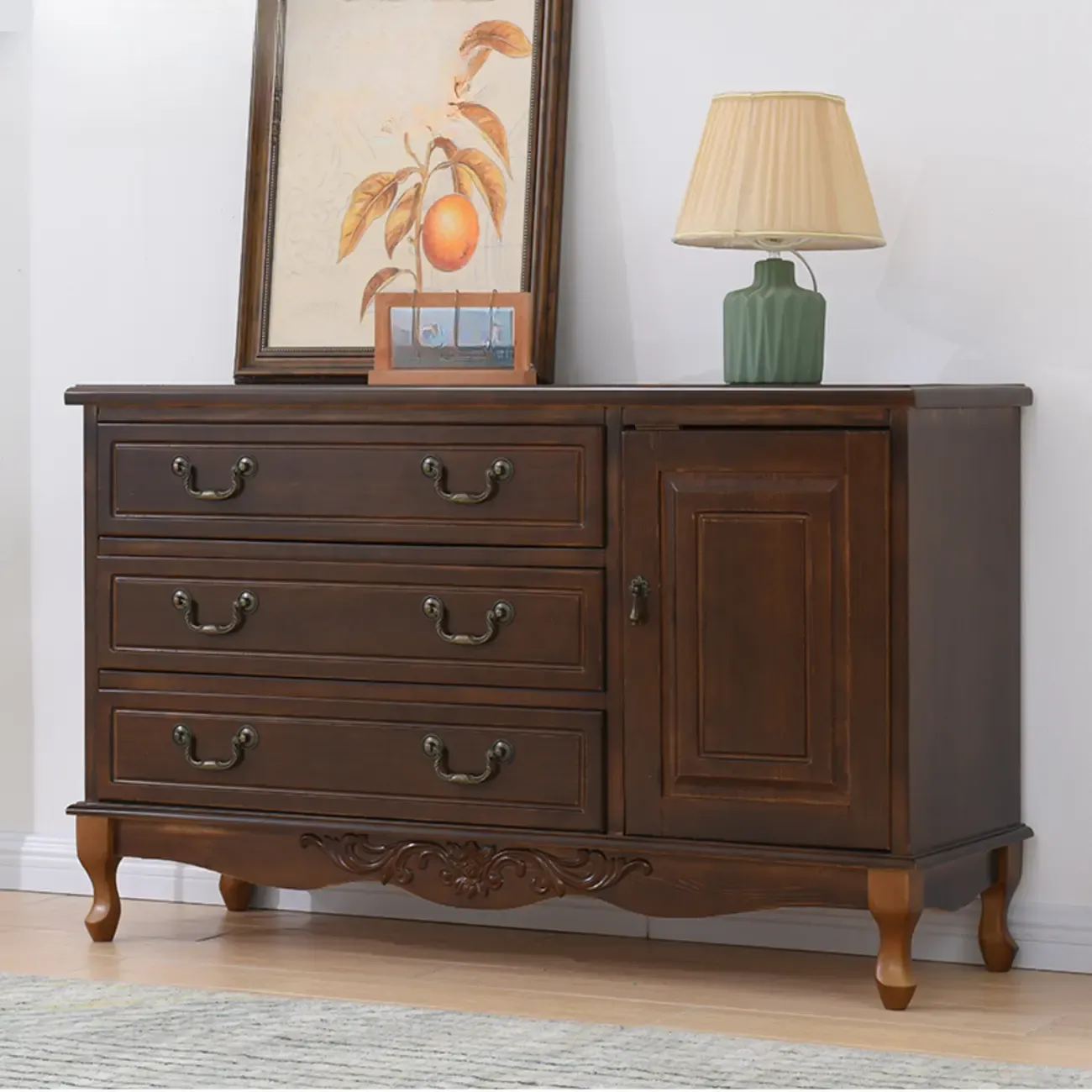 Traditional Solid Wood Chests with 7-Drawers for Living Room Image - 44