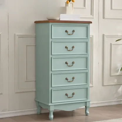 Traditional Solid Wood Chests with 7-Drawers for Living Room Image - 45