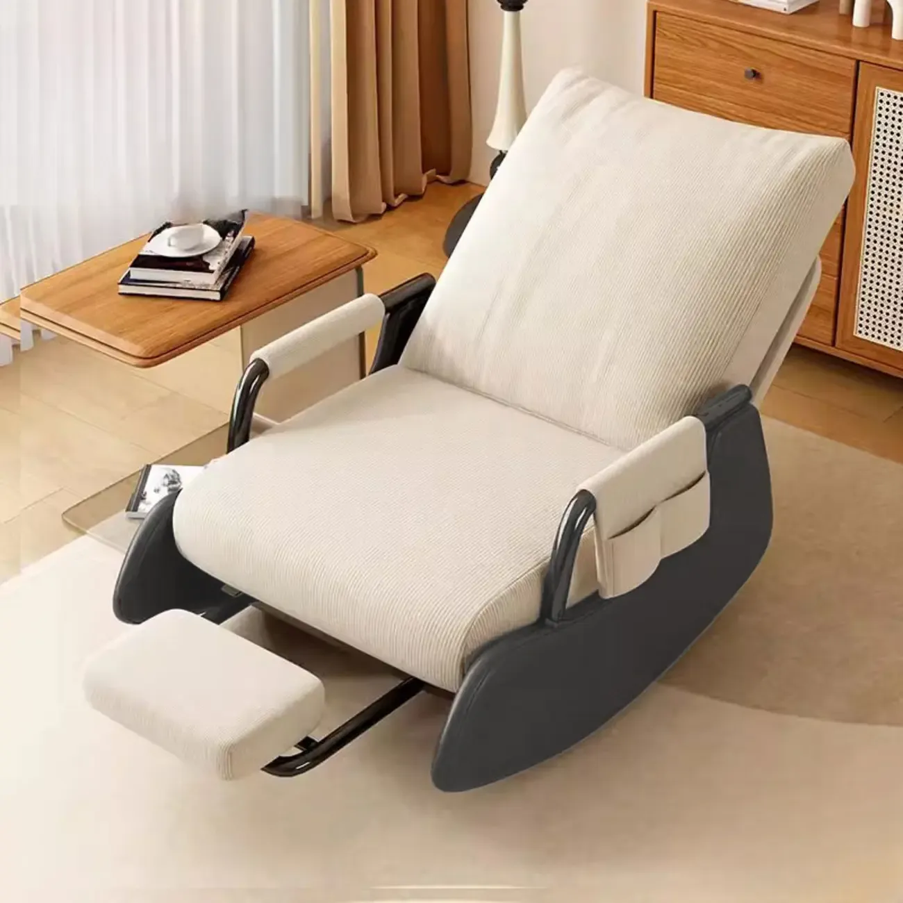 Ergonomic Recliner Chair with Adjustable Backrest for Living Room Image - 13